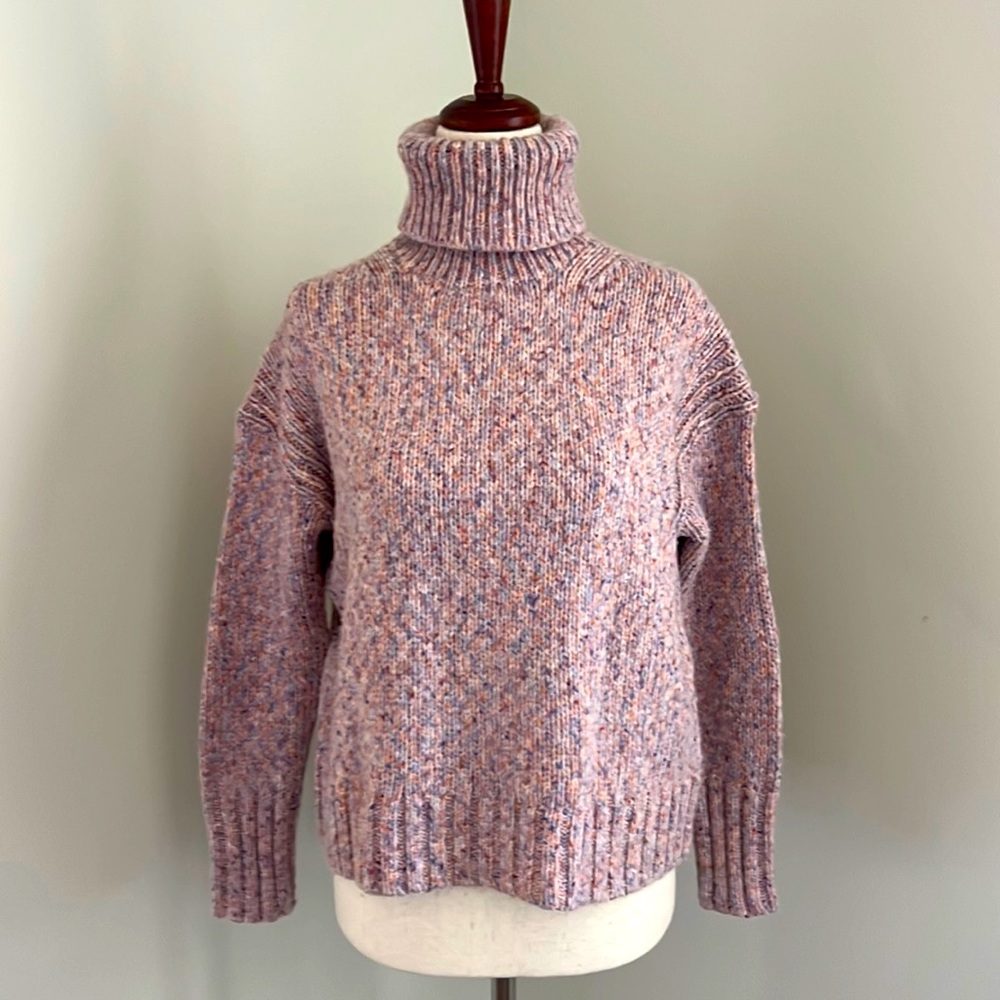 J. Crew Wool Blend Marked Turtleneck Sweater Size XS - Picture 2 of 10